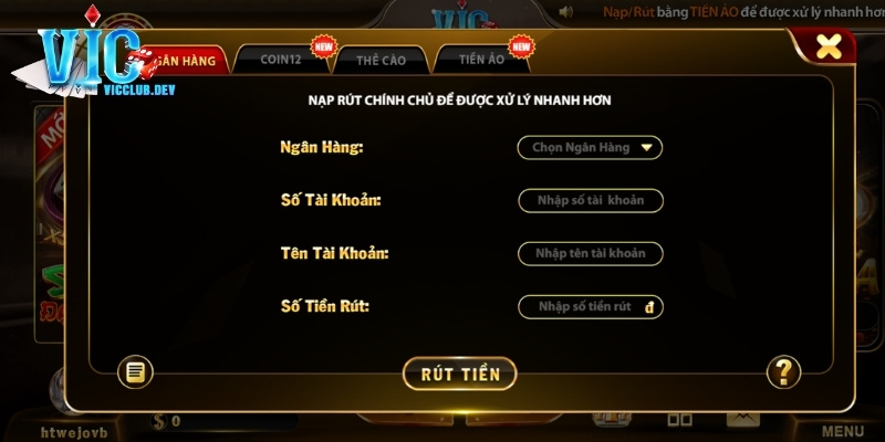 Ngân hàng là phương thức rút thưởng truyền thống được nhiều người sử dụng nhất